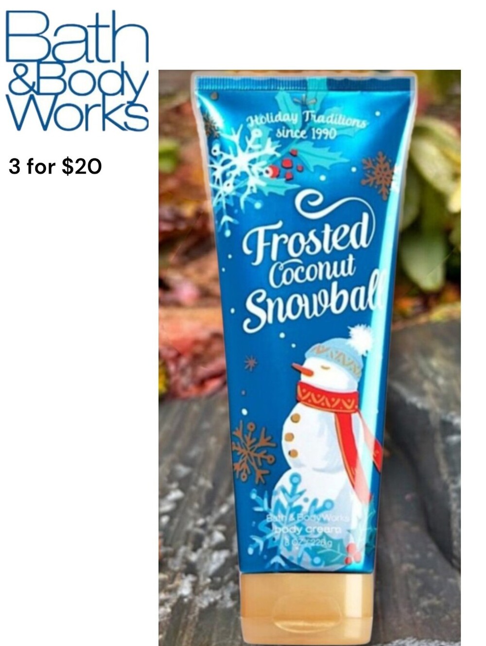 Bath & Body Works Frosted Coconut Snowball Body Cream